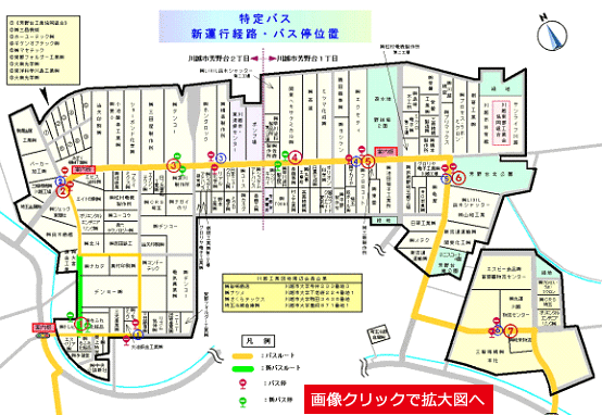 バスの運行経路