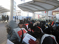 帰宅困難者避難訓練