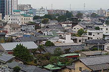 会議室から見た市街地