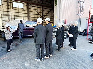 川越初雁高等学校企業見学