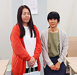 レディース賞優勝の小川様(左)と山﨑副委員長